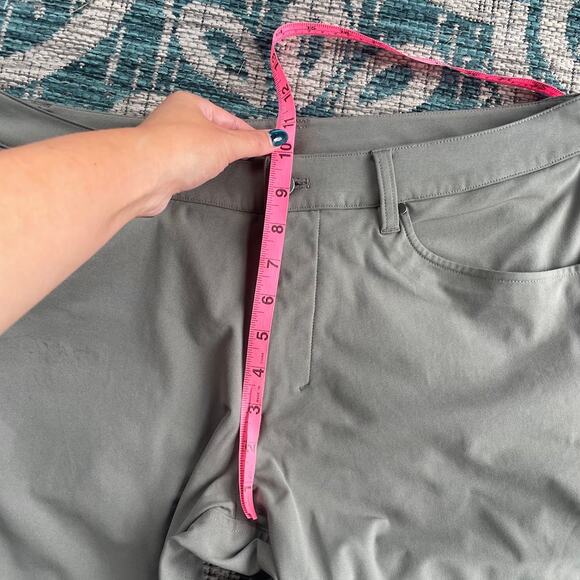 Lululemon Commission Slim-Fit Pant 32" Inseam Green/Grey Trousers - Size 34 - Picture 7 of 10
